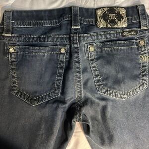Miss Me Jeans Black Size 29 Inseam 25 inches Skinny Crop
